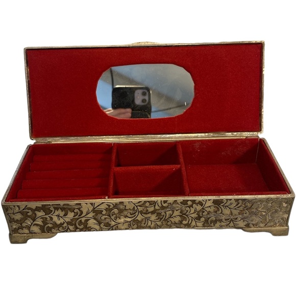 Godinger Silverplated Jewelry / Trinket Box - Picture 2 of 5